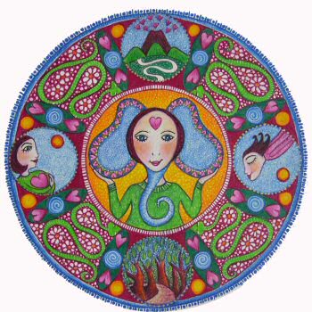 Fool Tarot Mandala Print